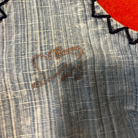 Vintage Parasuco boho distressed denim and crochet vest GUC - Picture 6 of 11